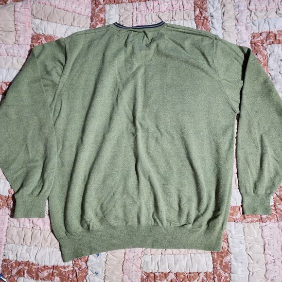 JoS. A. BANK Men's Green Crewneck Sweater - Picture 5 of 6